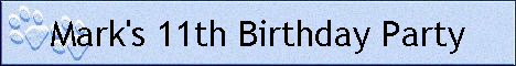 Mark's 11th Birthday Party